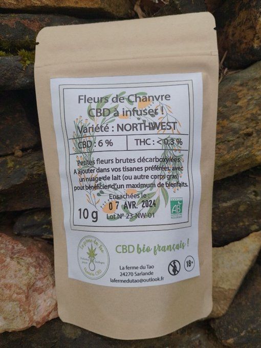 Fleurs de chanvre CBD à infuser - 10 g 