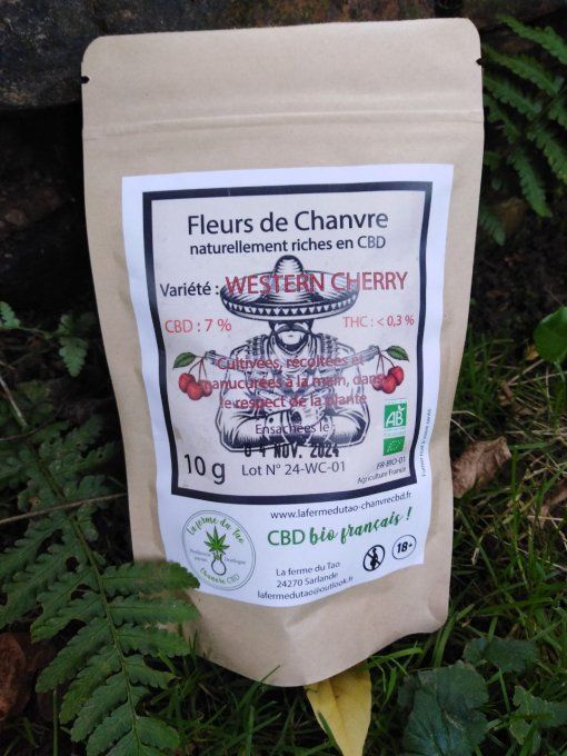 Fleurs de Chanvre CBD - WESTERN CHERRY -  10 g 