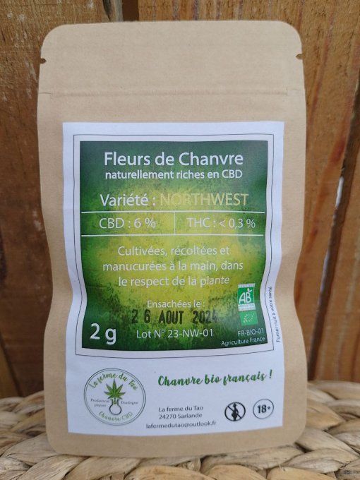 Fleurs de Chanvre CBD - NORTHWEST - 2 g 